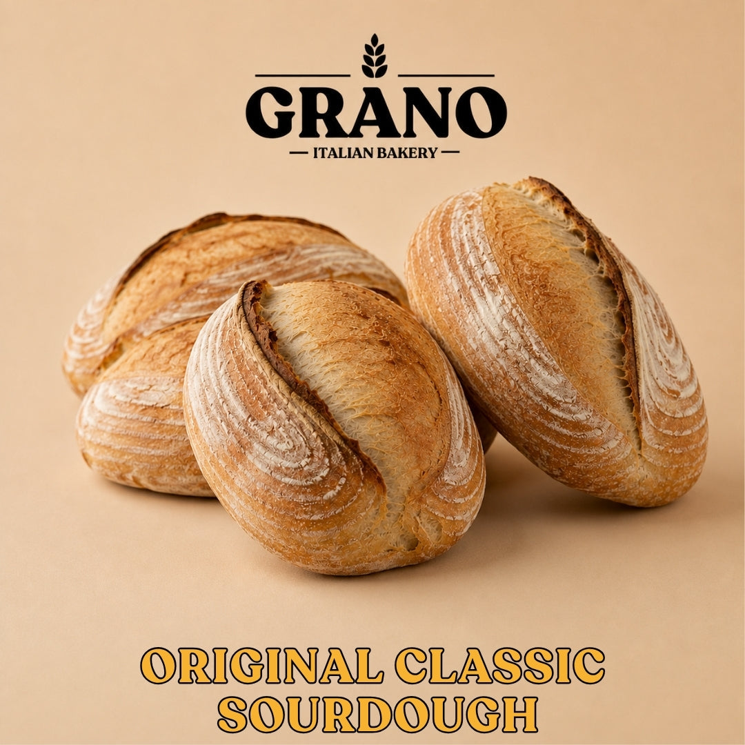 ขนมปัง Sourdough คลาสสิกอบสดสำหรับอาหารเช้าในประเทศไทยจาก GRANO Italian Bakery