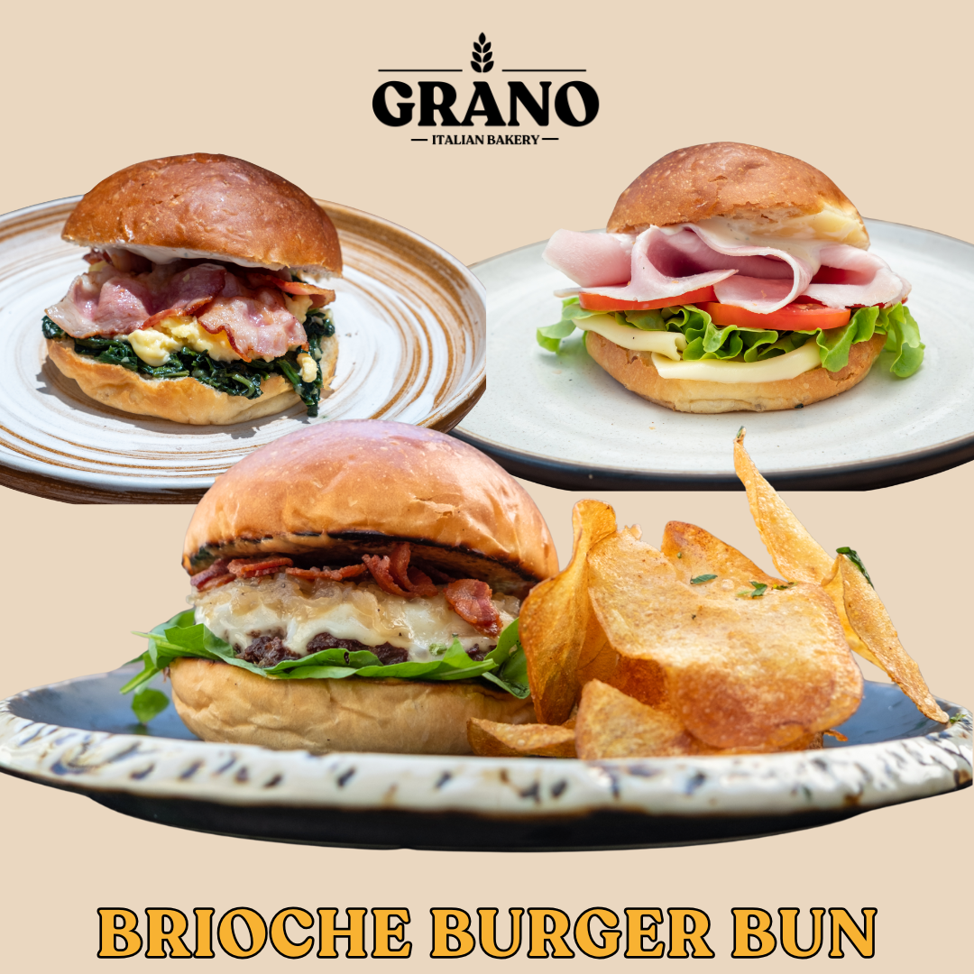 เปรียบเทียบบริออชบันพรีเมียมสำหรับเบอร์เกอร์จาก GRANO Italian Bakery